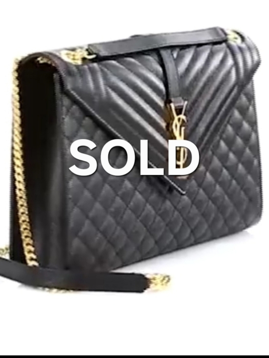 Yves Saint Laurent Handbags - YSL Large Envelope Matelasse Leather Bag